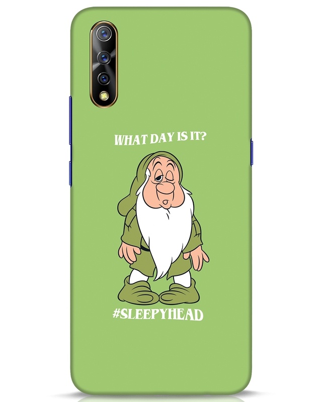 Shop Sleepy Head Designer Hard Cover for Vivo S1-Front