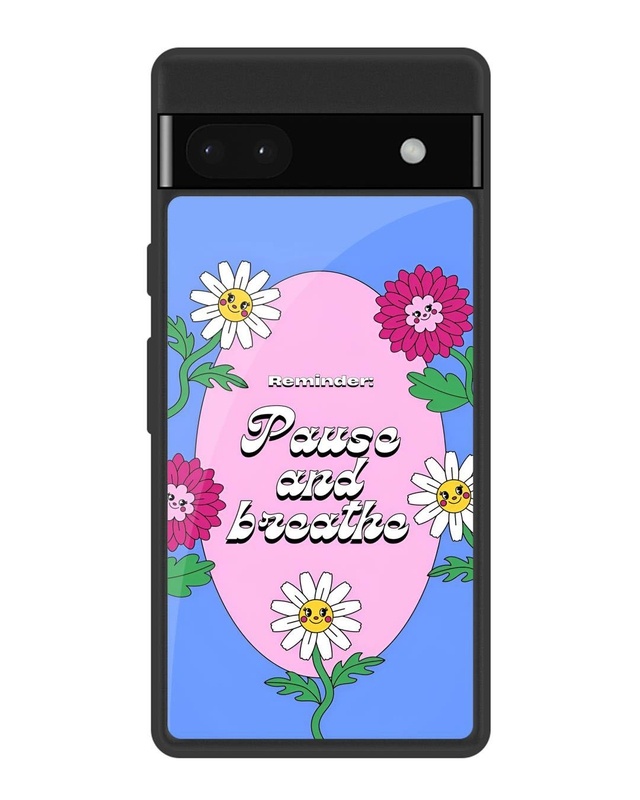 Shop Smell Like Floral Premium Glass Cover for Google Pixel 6a (Shock Proof, Scratch Resistant)-Front