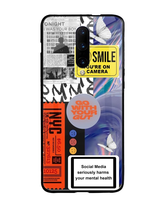 Shop Smile for Camera Premium Glass Case for OnePlus 7 Pro (Shock Proof, Scratch Resistant)-Front