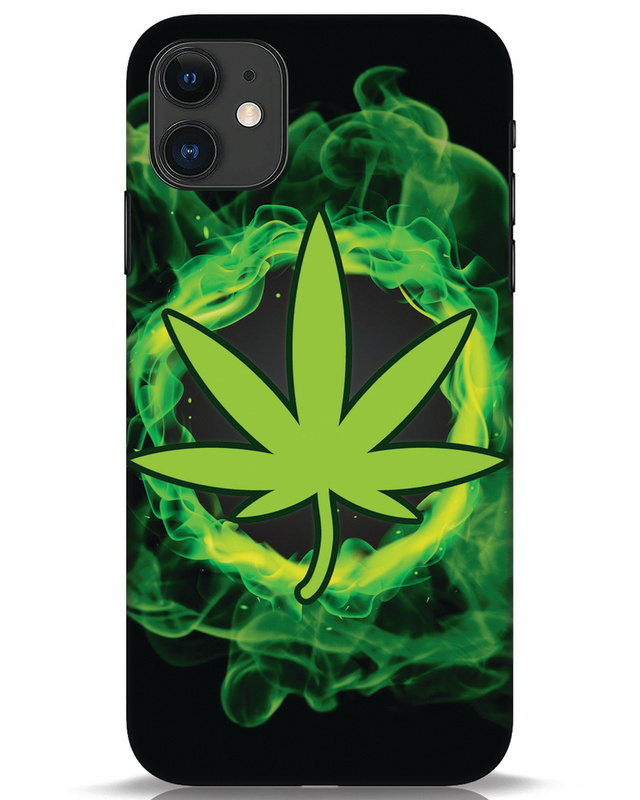 Shop Smokey Leaf Designer Hard Cover for Apple iPhone 11-Front