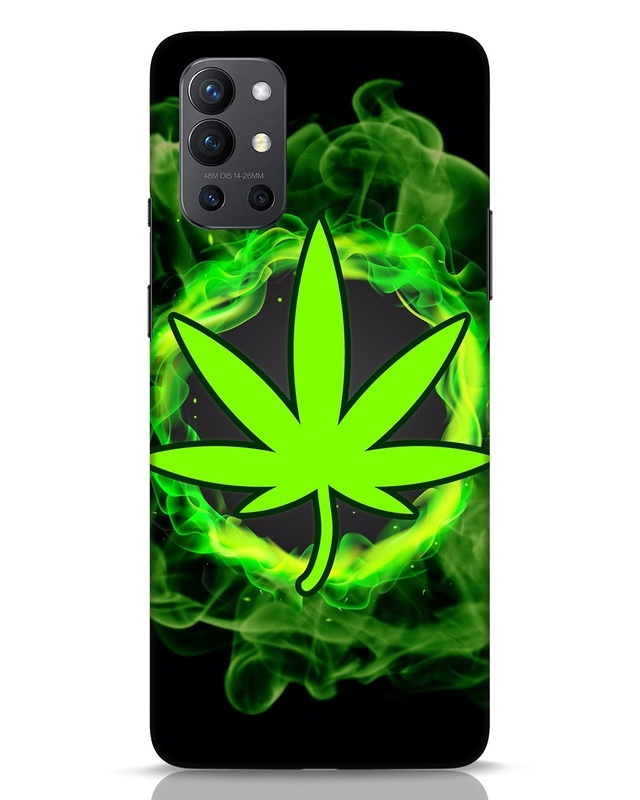 Shop Smokey Leaf Designer Hard Cover for OnePlus 9R-Front
