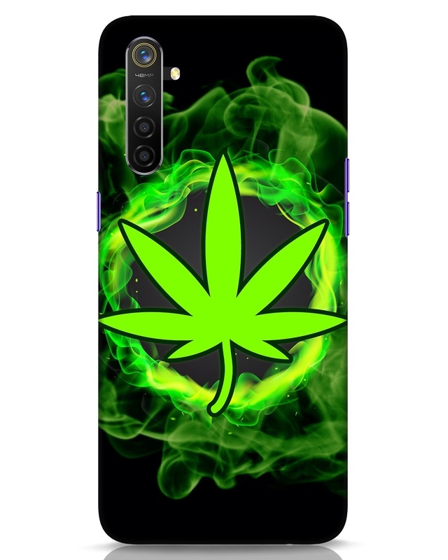 Shop Smokey Leaf Designer Hard Cover for Realme 6-Front