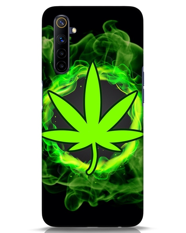 Shop Smokey Leaf Designer Hard Cover for Realme 6i-Front
