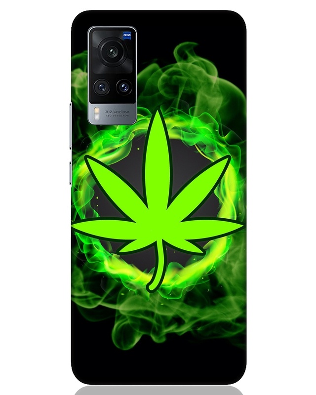 Shop Smokey Leaf Designer Hard Cover for Vivo X60-Front
