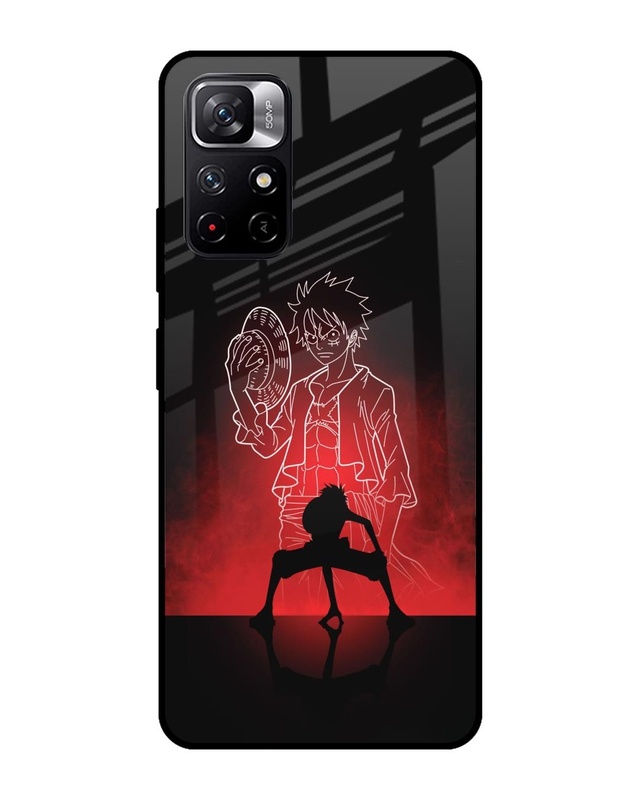 Shop Soul Of Anime Premium Glass Case for Redmi Note 11T 5G (Shock Proof,Scratch Resistant)-Front