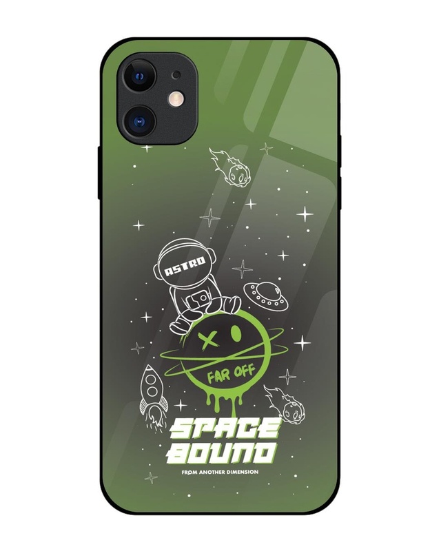 Space Bound Premium Glass Cover for Apple iPhone 12-Front Bewakoof Shop Space Bound Premium Glass Cover for Apple iPhone 12-Front