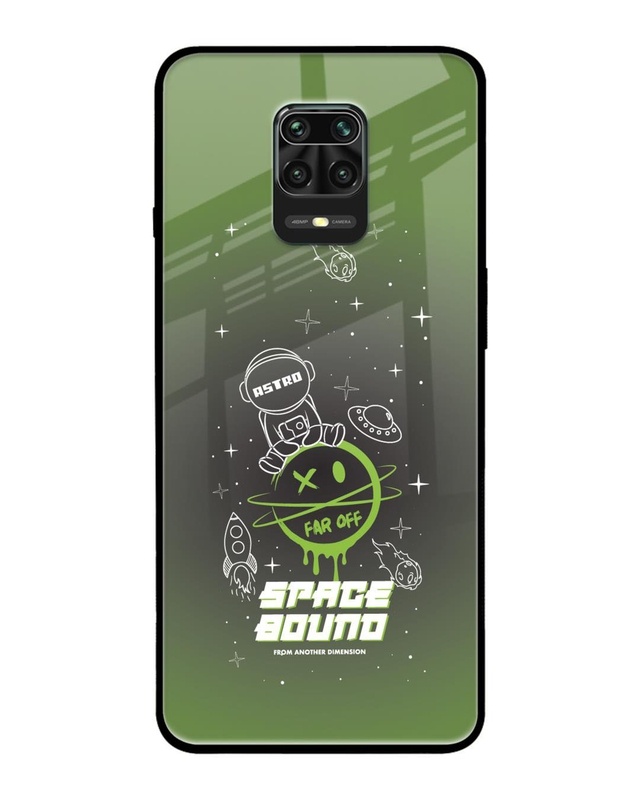 Shop Space Bound Premium Glass Cover for Redmi Note 9 Pro Max-Front