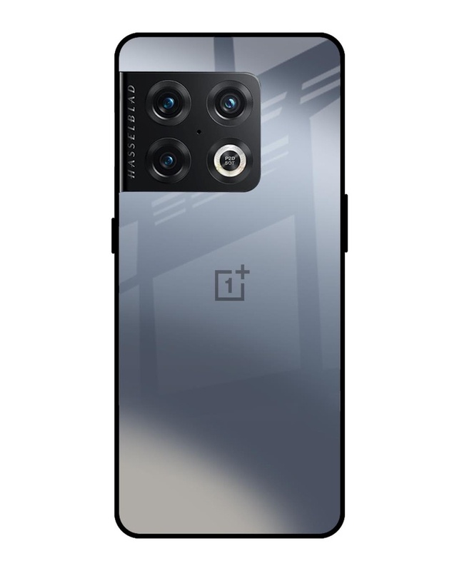 Shop Space Grey Gradient Premium Glass Case for OnePlus 10 Pro (Shock Proof, Scratch Resistant)-Front