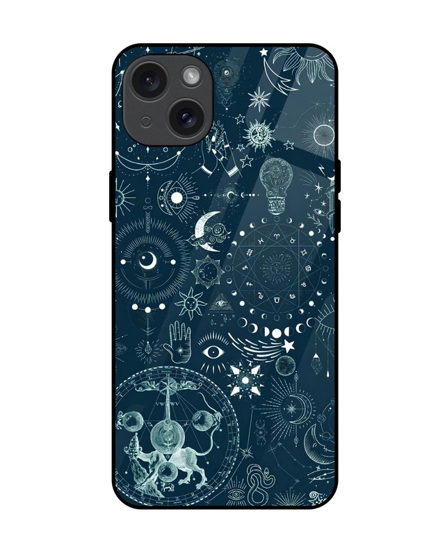 Shop Space Symbols 1 Premium Glass Cover for Apple iPhone 15 Plus-Front