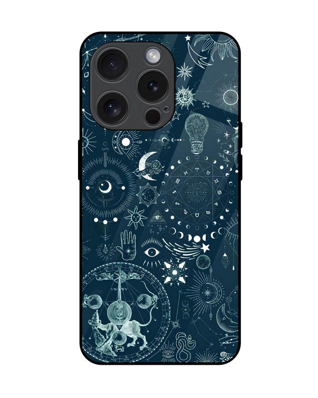 Shop Space Symbols 1 Premium Glass Cover for Apple iPhone 15 Pro-Front