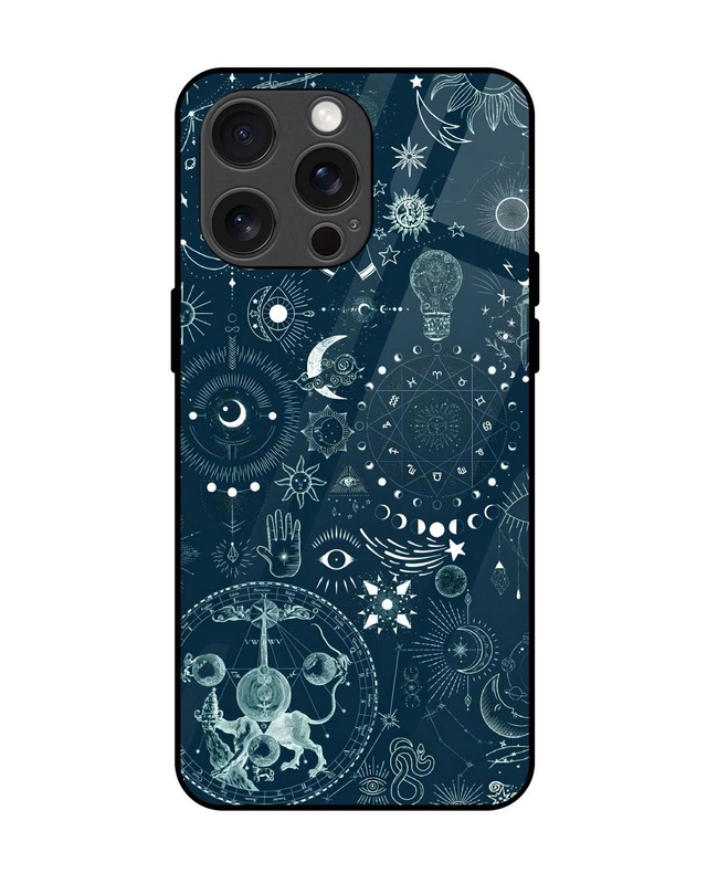 Shop Space Symbols 1 Premium Glass Cover for Apple iPhone 15 Pro Max-Front