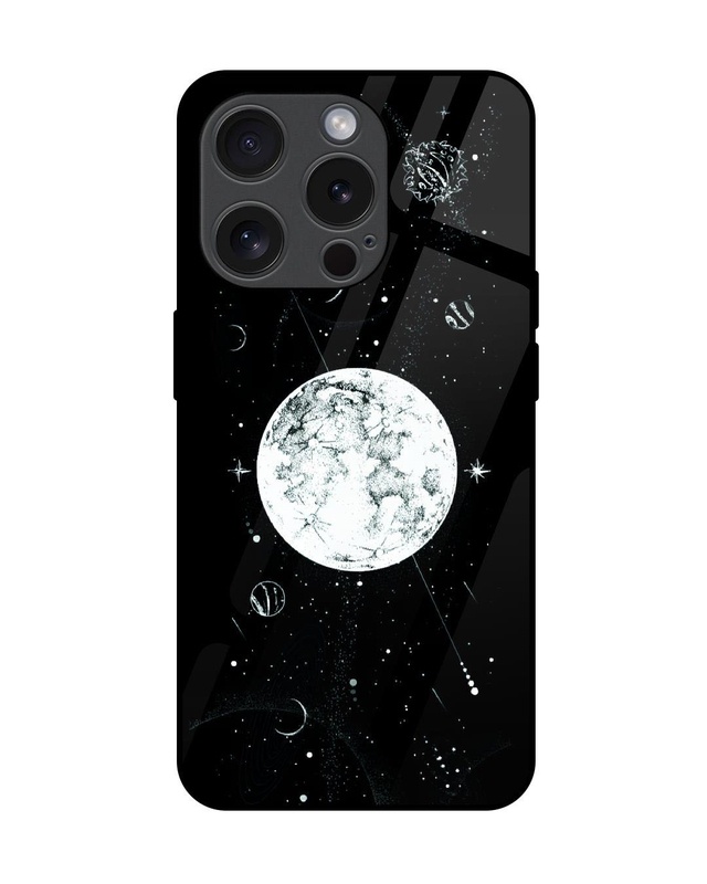 Shop Space Symbols 2 Premium Glass Cover for Apple iPhone 15 Pro-Front