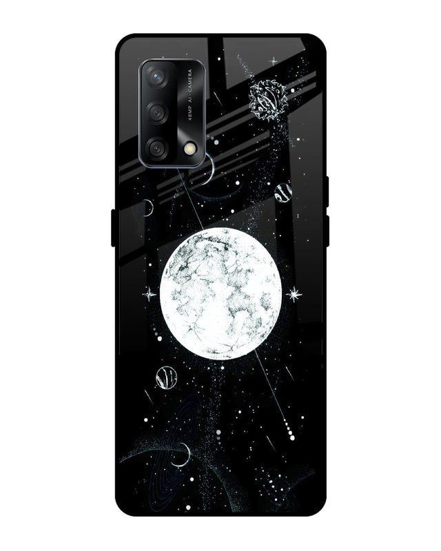 Space Symbols 2 Premium Glass Cover for Oppo F19s