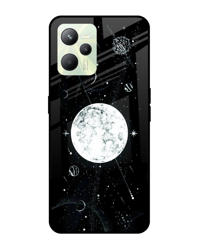 Space Symbols 2 Premium Glass Cover for Realme C35