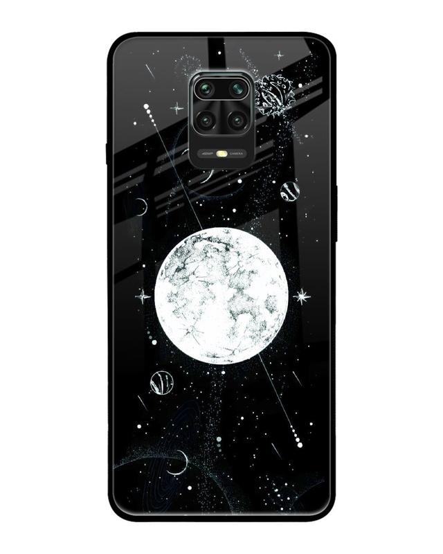 Shop Space Symbols 2 Premium Glass Cover for Redmi Note 9 Pro Max-Front