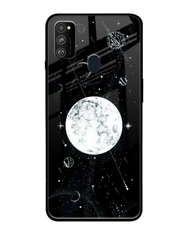Space Symbols 2 Premium Glass Cover for Samsung Galaxy M30s