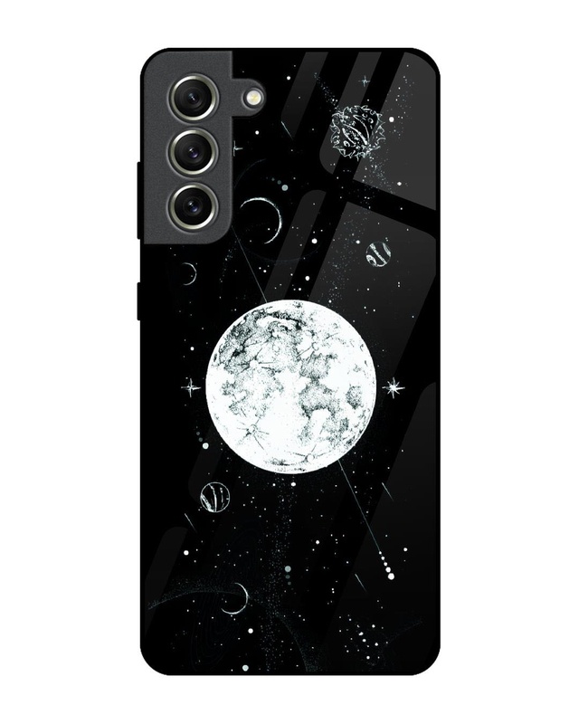 Space Symbols 2 Premium Glass Cover for Samsung Galaxy S21 FE 5G