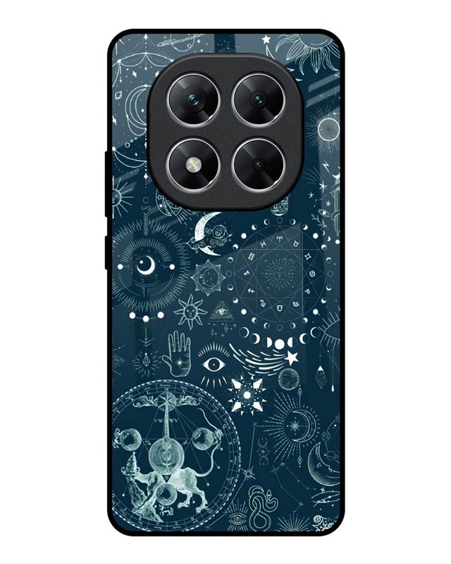 Space Symbols Premium Glass Cover for Poco X7 5G