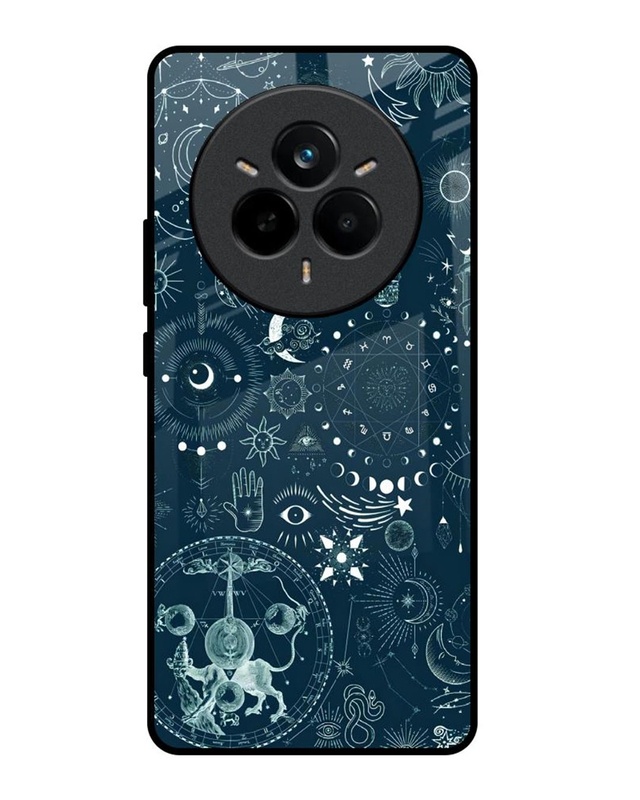 Space Symbols Premium Glass Cover for Realme 14 Pro Plus 5G