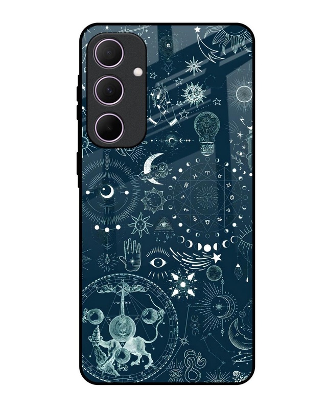 Space Symbols Premium Glass Cover for Samsung Galaxy A35 5G