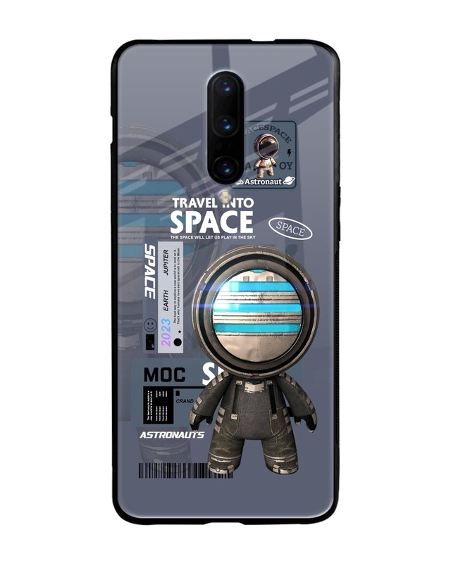 Shop Space Travel Premium Glass Case for OnePlus 7 Pro (Shock Proof, Scratch Resistant)-Front
