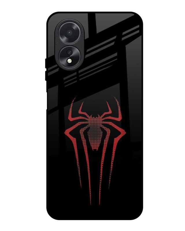 Spider Halftone Premium Glass Cover for Oppo A18