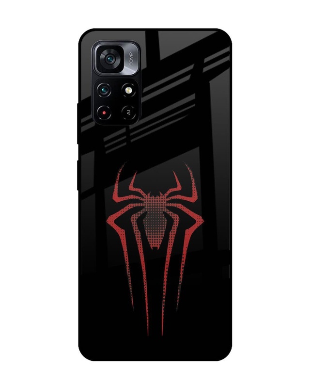 Spider Halftone Premium Glass Cover for Poco M4 Pro 5G