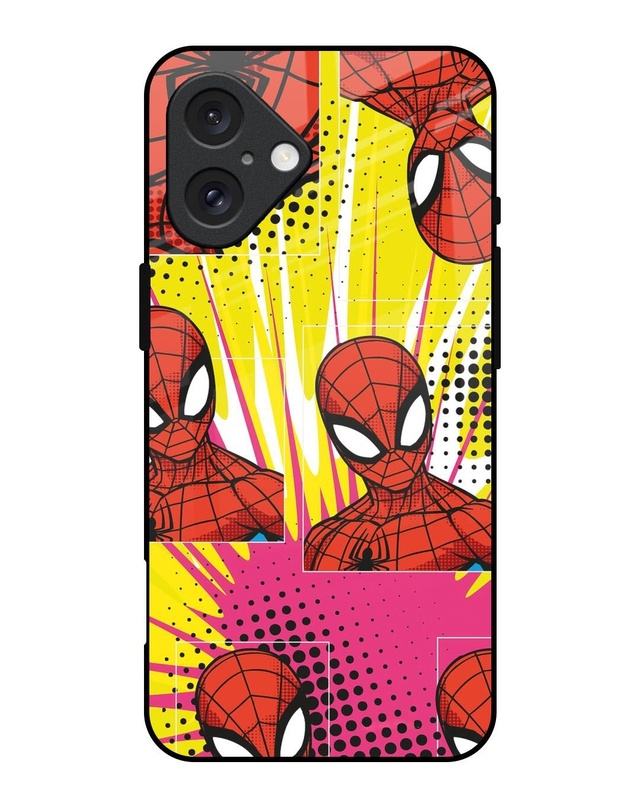 Shop Spider Man Angles Premium Glass Cover for Apple iPhone 16-Front