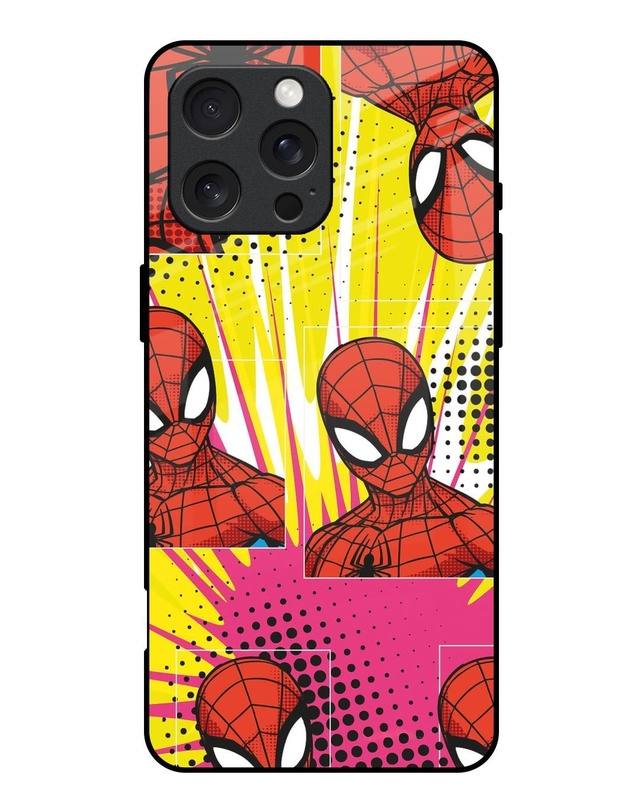 Spider Man Angles Premium Glass Cover for Apple iPhone 16 Pro Max