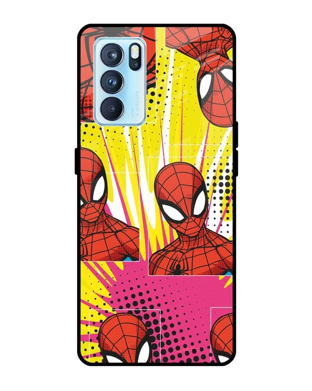 Spider Man Angles Premium Glass Cover for Oppo Reno6 Pro