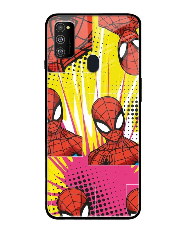 Spider Man Angles Premium Glass Cover for Samsung Galaxy M30s