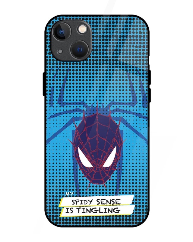 Shop Spidey Sense Premium Glass Cover for Apple iPhone 13-Front