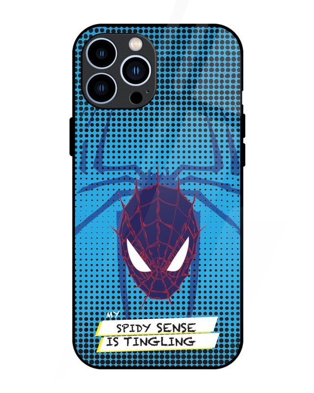 Shop Spidey Sense Premium Glass Cover for Apple iPhone 13 Pro-Front