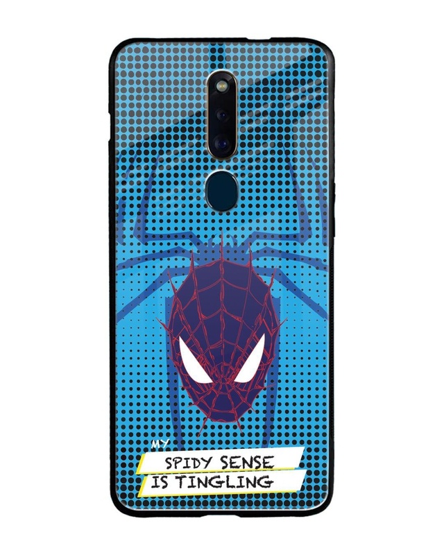 Spidey Sense Premium Glass Cover for Oppo F11 Pro