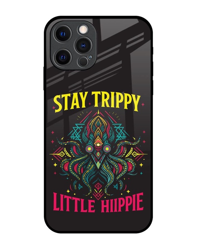 Shop Little Hiippie Premium Glass Cover for Apple iPhone 12 Pro-Front