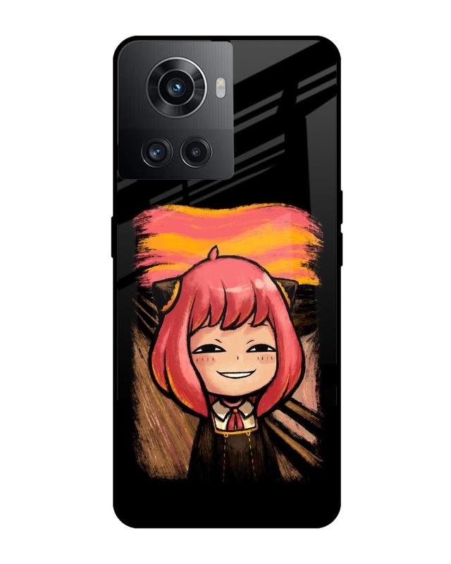 Shop Spy X Family Premium Glass Case for Oneplus 10R 5G (Shock Proof,Scratch Resistant)-Front