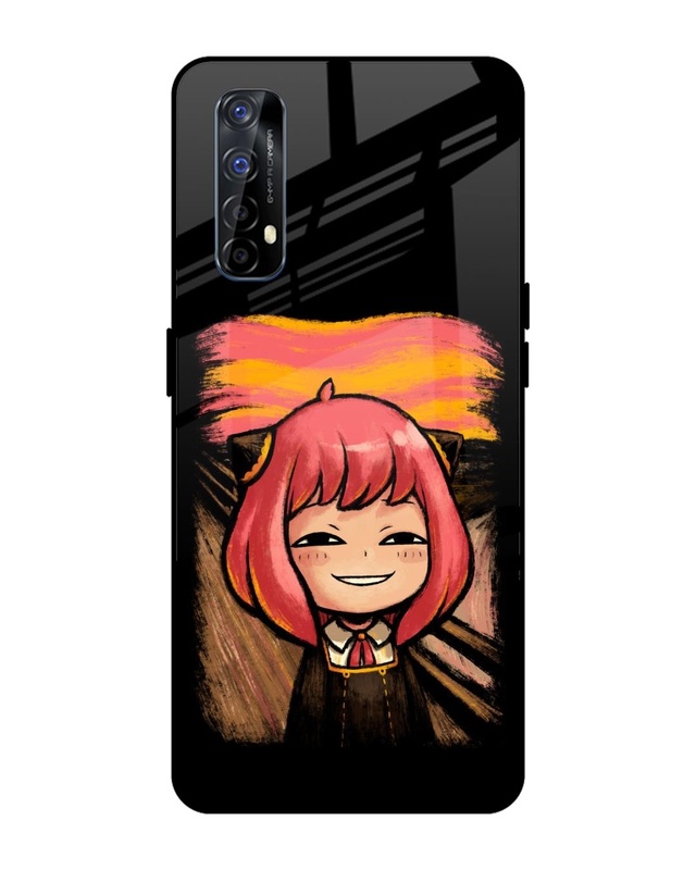 Shop Spy X Family Premium Glass Case for Realme Narzo 20 Pro (Shock Proof, Scratch Resistant)-Front