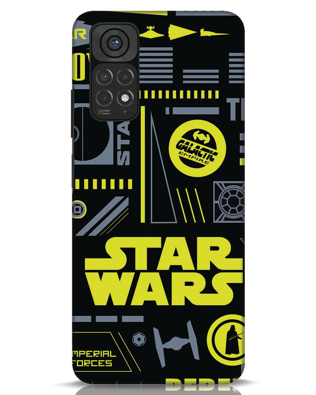 Shop Star Wars Pattern Rebel Designer Hard Cover for Redmi Note 11-Front