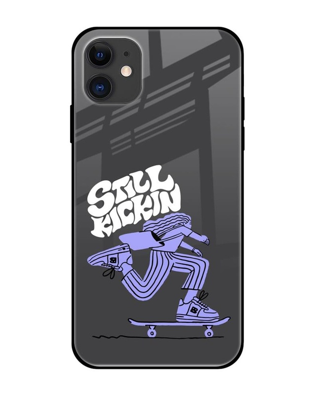 Shop Still Kickin Premium Glass Cover for Apple iPhone 12-Front