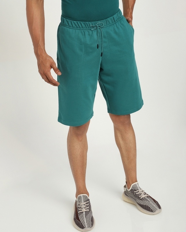 Shop Men's Storm Green Shorts-Front