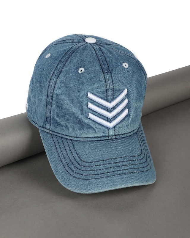 Shop Unisex Blue Striker Baseball Cap-Front