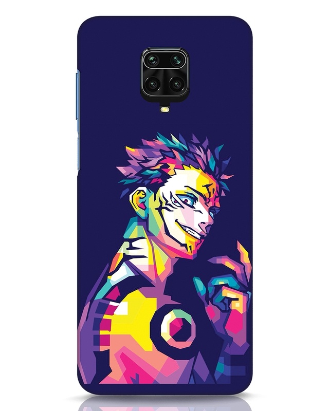 Shop Sukuna Designer Hard Cover for Xiaomi Redmi Note 9 Pro-Front
