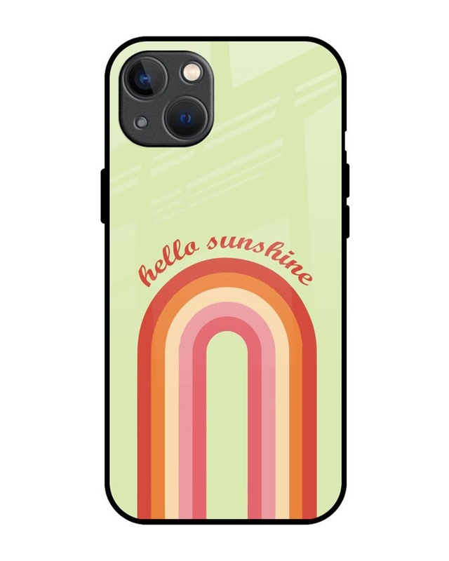Shop Sunny Side Premium Glass Cover for Apple iPhone 13 mini-Front