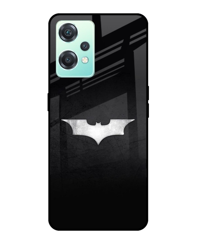 Shop Super Hero Logo Premium Glass Case for OnePlus Nord CE 2 Lite 5G (Shock Proof, Scratch Resistant)-Front
