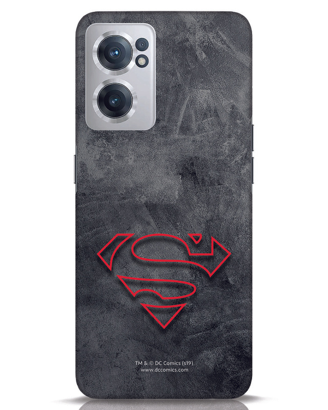 Shop Superman Logo Line Designer Hard Cover for OnePlus Nord CE 2-Front