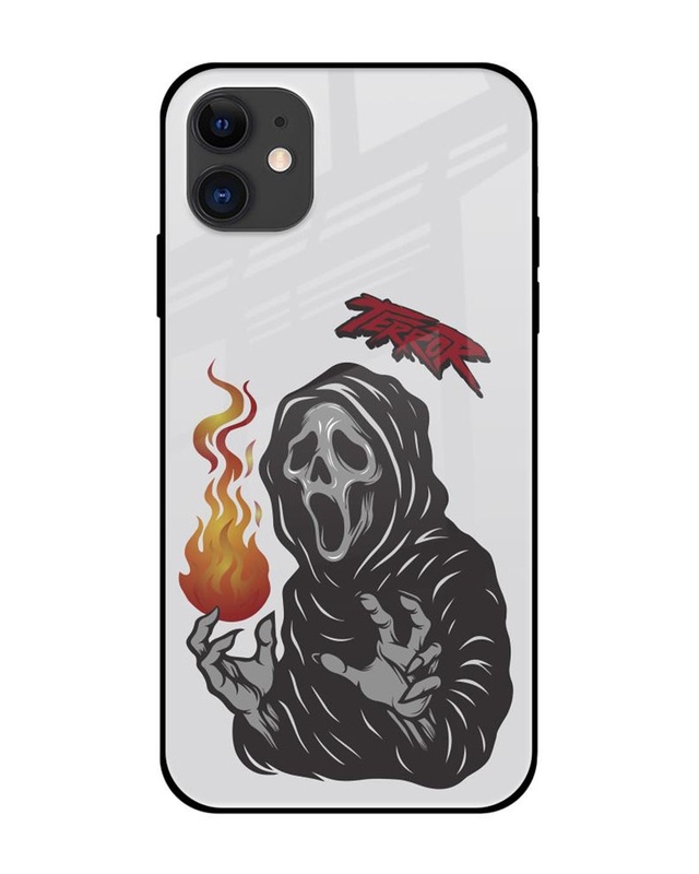 Shop Terror Premium Glass Cover for Apple iPhone 12-Front