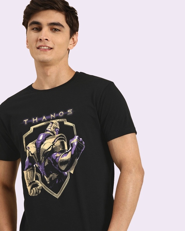 Shop Thanos Half Sleeve T-Shirt (AVEGL)-Front