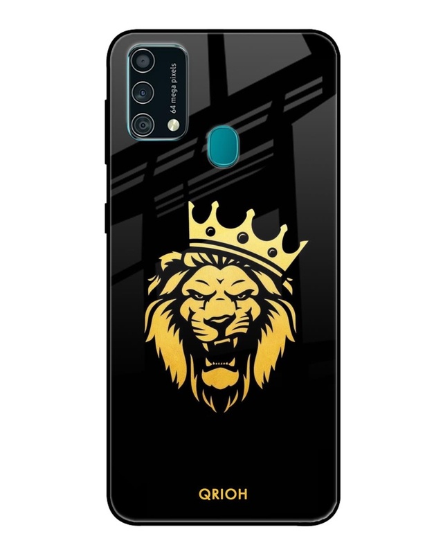 Shop The King Printed Premium Glass Cover For Samsung Galaxy F41(Impact Resistant, Matte Finish)-Front