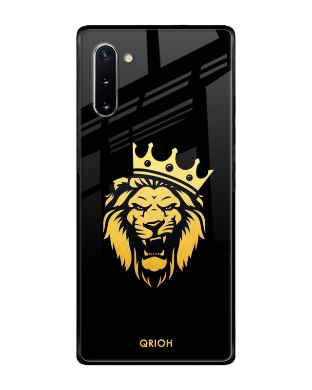 Shop The King Printed Premium Glass Cover For Samsung Galaxy Note 10(Impact Resistant, Matte Finish)-Front