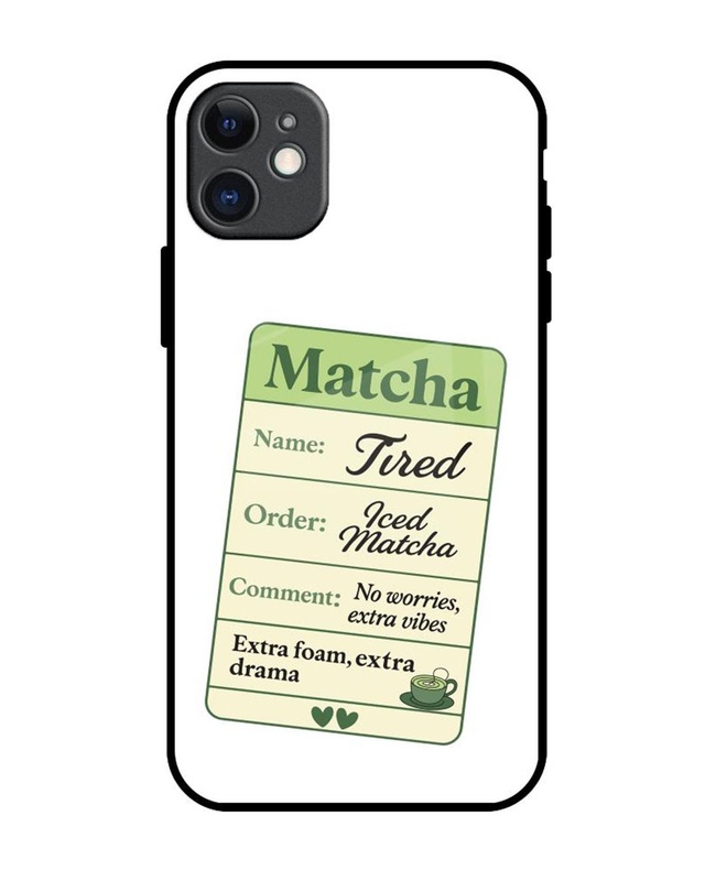 Shop The Matcha Life Premium Glass Cover for Apple iPhone 11-Front